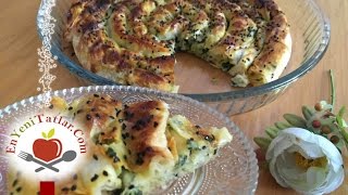 Ispanaklı Börek Tarifi  Ispanaklı Peynirli Rulo Börek Nasıl Yapılır [upl. by Iahc]