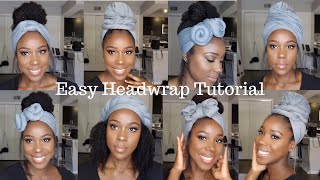 EASY HEADWRAP TUTORIAL How to 6 Styles  TheLifestyleLuxe [upl. by Cordelie]