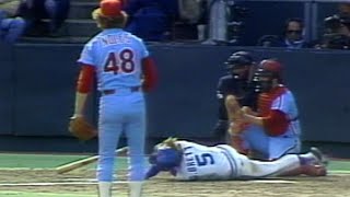 Noles throws high and inside to Brett in 1980 WS Gm4 [upl. by Squires]