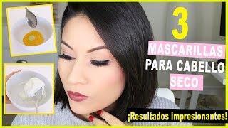 3 TRATAMIENTOS CASEROS PARA EL CABELLO SECO OPACO Y MALTRATADO 9 ¡IMPRESIONANTES RESULTADOS [upl. by Nesnah]