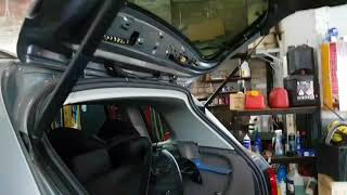 Volkswagen Tiguan rear tailgate trim plastic trim removing plastic trim clips around tailgate [upl. by Nicolella]