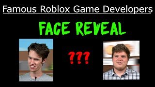 Famous Roblox Game Developers  Face Reveal [upl. by Ordnasela]