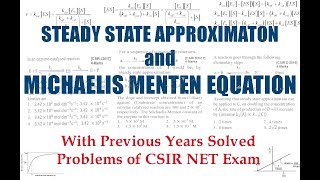 Michaelis Menten Equation and Steady State Approximation [upl. by Neitsabes]