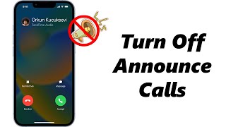 How To DisableTurn Off Announce Call On iPhone [upl. by Aura]