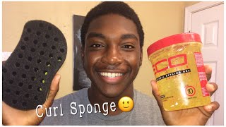 How To Get Defined Curly Hair With A Sponge [upl. by Brianna]