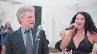 Wedding Guest Jon Bon Jovi Surprises Everyone By Performing His Song [upl. by Leirrad]