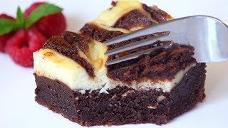 Cheesecake Brownies Recipe  How Tasty Channel [upl. by Noiraa199]