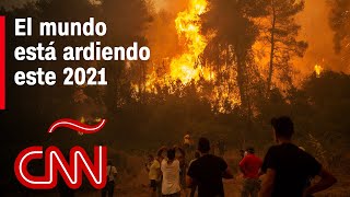 El mundo arde incendios forestales sin control en Norteamérica Sudamérica y el Mediterráneo [upl. by Ulberto]