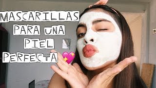 3 MASCARILLAS CASERAS PARA UNA PIEL PERFECTA  Denisse Uff [upl. by Llemmart]