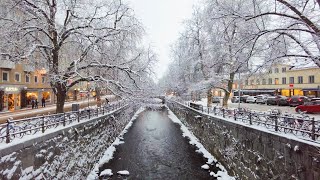 Aspen Colorado Cinematic Walking Tour through the Christmas decorated famous ski town 4K [upl. by Haisoj]