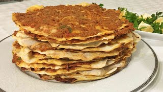 Tavada Lahmacun Nasıl Yapılır  Ev Yapımı Lahmacun Tarifi [upl. by Mazurek]