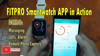 FitPro Smart Watch App in Action with Y68 Smart watch [upl. by Ennairej158]