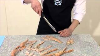 How to prepare Langoustines Nephrops  102 [upl. by Daniela65]