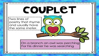 Couplet Poem MiniLesson [upl. by Niggem215]