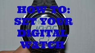 How To Set A Digital watch [upl. by Napra]