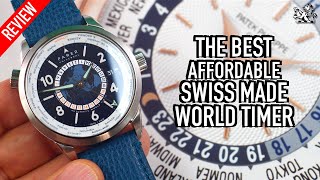 The Best Affordable Automatic 39mm World Timer Under 1500 The Swiss Made Farer Roché Watch [upl. by Notsag]