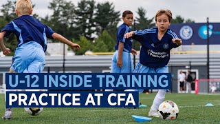 U12 Boys Practice at CFA  ACADEMY INSIDE TRAINING [upl. by Eidac]