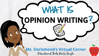 ✏️ What is Opinion Writing  Opinion Writing For Kids [upl. by Atsylak76]