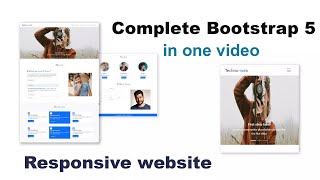 Complete Responsive Website Using Bootstrap 5 in Hindi  HTML amp CSS Tutorial 2021 [upl. by Darius]