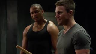 Oliver Diggle Laurel amp Thea Training  Arrow Season 4 [upl. by Salvatore]