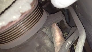 Ford Taurus 30l 12v AC Compressor Removal [upl. by Nort]