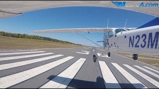 Gusty Crosswind Landings  MzeroA Flight Training [upl. by Joed]