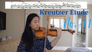 Kreutzer Etude no 11 with score [upl. by Sirama525]