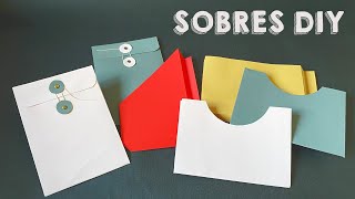 📚 Cómo Hacer BOLSILLOS o SOBRES para CUADERNOS 💛  Regalo 📦 3 PLANTILLAS [upl. by Anyale]