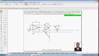 Example 07 on Projection of Plane Surfaces [upl. by Edualc]