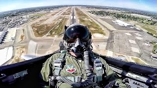 F15 Eagle Takeoff amp Maneuvers • Cockpit View [upl. by Sergent]