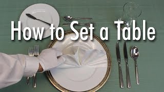 Learn How to Set a Formal Dinner Table [upl. by Trinee]