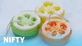 DIY Loofah Soap Bars [upl. by Olnay]