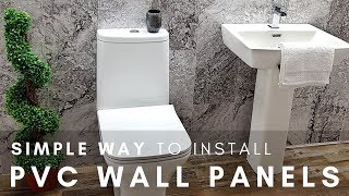 SIMPLE WAY To Install PVC Wall Panels [upl. by Aned696]