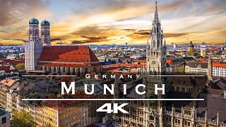 Munich Germany 🇩🇪  by drone 4K [upl. by Merralee]