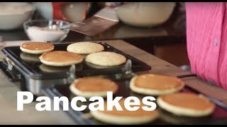 EASY How To Make Pancakes From Scratch [upl. by Lilllie]