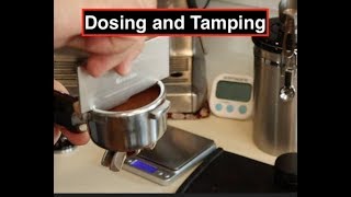 Dosing and Tamping  Breville Barista Express [upl. by Twila]