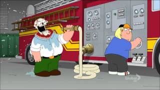 Family Guy  Peter Griffin drinks from fire hose [upl. by Acirred]