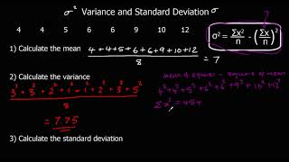 Variance and Standard Deviation [upl. by Enomyar]