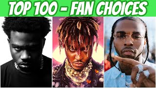 TOP 100 RAP SONGS OF 2020 FAN CHOICES [upl. by Annagroeg]