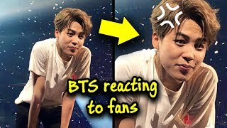 BTS reacting to fans 💜😆 [upl. by Ainimre]