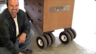 DIY How To Make Triple Threat Casters  Pneumatic 10quot wheel Step by StepCustom Design [upl. by Seitz]