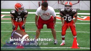 Coaching Youth Football Linebacker Basics [upl. by Antonius]