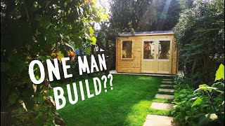 TINY LOG CABIN KIT  FULL DIY BUILD Dunster House  how to [upl. by Nauqal132]