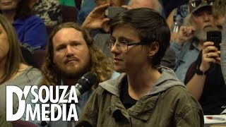 DSouza spars with student over quotwhite privilegequot [upl. by Seira438]