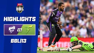 Hobart Hurricanes v Sydney Thunder  BBL13 [upl. by Arot726]