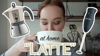 HOW TO MAKE A quotLATTEquot AT HOME moka pot  frother [upl. by Nyltyak338]