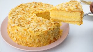 Almond Custard Cake  Almond Yema Cake [upl. by Petronia]