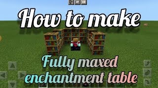 How to setup fully maxed level enchantment table [upl. by Itram]