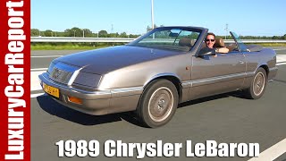 1989 Chrysler LeBaron Convertible Turbo  Review Test Drive and Walkaround [upl. by Amleht]