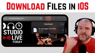 How to DOWNLOAD files from LINKS on iPhoneiPad  Safari Download Manager [upl. by Ahsinik933]